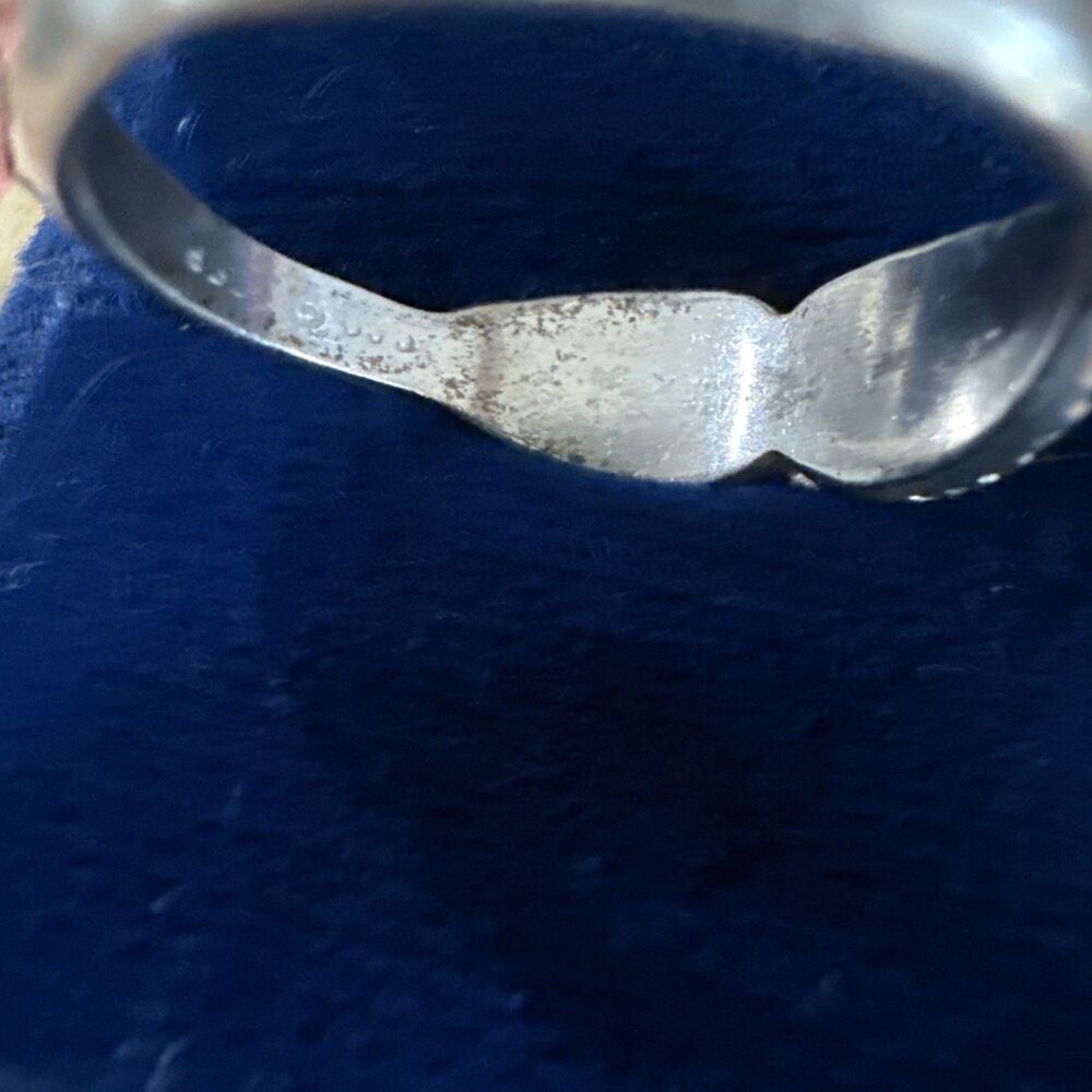 Vintage Sterling Silver Coleman Co Rose Ring Sz 9 - Picture 9 of 9